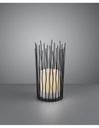Lumetto Da Esterno Coro Led IP44 Nero Opaco Ricarica Solare Ø10 cm Trio Lighting