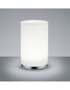 Lumetto John Cromo Vetro Bianco Led Rgbw Dimmerabile Ø12 cmTrio Lighting