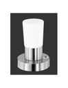 Lumetto Lampada Da Tavolo Led Touch Cristo Vetro Bianco Ø11 cm Trio Lighting