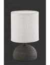 Lumetto Moderno Ceramica Marrone Paralume Sabbia Luci Ø14 cm Trio Lighting
