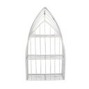 Appendino metallo bianco 4 posti cm19x18h63
