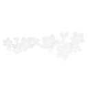 Appendino metallo 4 posti fiori bianco cm 60x20