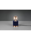 Lumetto Tavolo Judy Velluto Blu Ø11 cm Trio Lighting