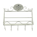 Appendino metallo paris 5 posti con mensola cm 38