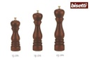 Macinapepe in legno di noce, misura 19 cm - 6151t