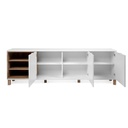 Madia 3 ante bianco rovere 200x35xh.64,5 cm EFFEZ