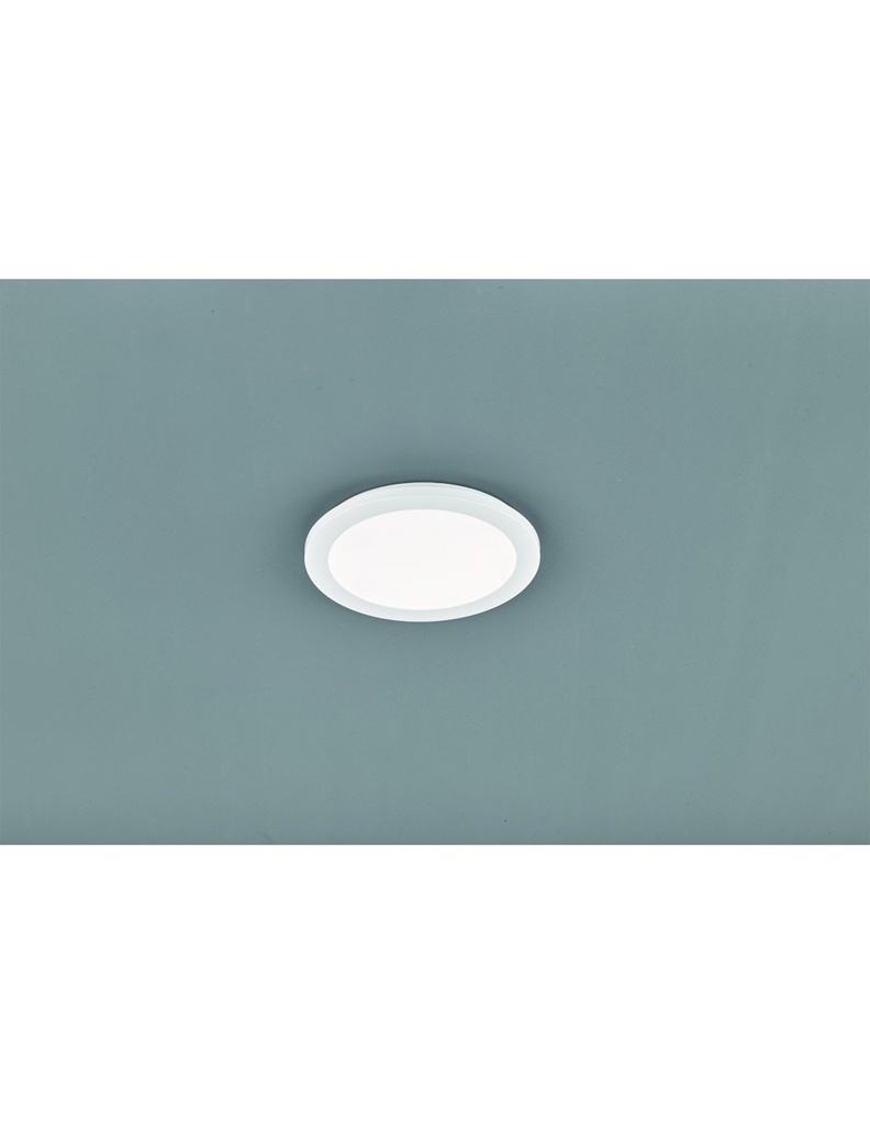 Plafoniera Rotonda Camillus Led Dimmerabile Bianco IP44 Ø26 cm Trio Lighting