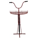 Mensola metallo bicicletta rosso cm 64x33/38h81/115