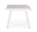 Poggiapiedi arredo giardino alluminio bianco Cruise cm 53 x 51 x 44