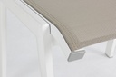 Poggiapiedi arredo giardino alluminio bianco Cruise cm 53 x 51 x 44