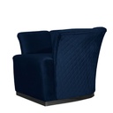 Poltrona Argentario Berger blu notte base nera