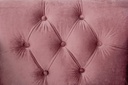 Poltrona Blossom classica effetto velluto rosa antico 97x82x78h cm