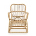 Poltrona Dondolo in Rattan Naturale CASIMIRA 66x82x h88 cm