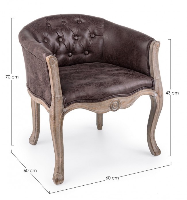 2x Poltrona Classica Diva Dark