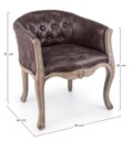 2x Poltrona Classica Diva Dark