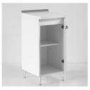 Mobile Base Per Cucina bianco frassinato 1 Anta Cm 40x50xH 85