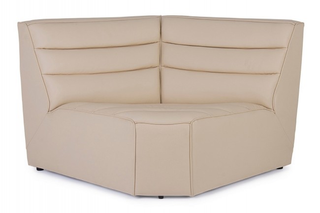 Poltrona angolo beige in legno stile design