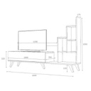 Mobile Porta TV con libreria Rovere BINGO 160x35x h105 cm (D2306TV160M051)
