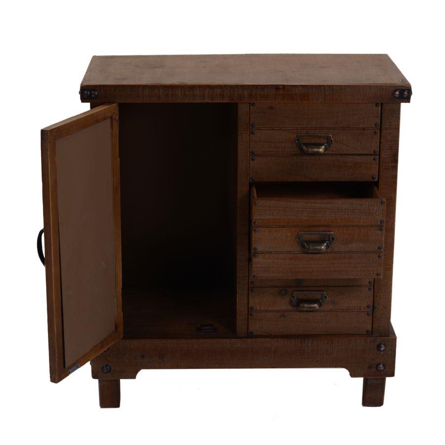 Mobile basso soggiorno cucina noce country cm 70 x 35 x 76 h