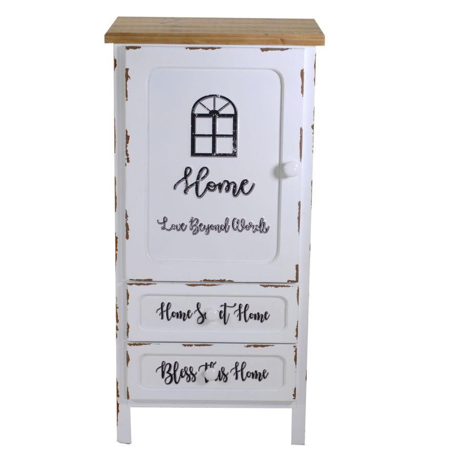 Mobile breslavia 1 anta + 2 cassetti cm 50x38h100