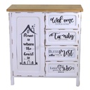 Mobile breslavia 1 anta + 4 cassetti cm 80x38
