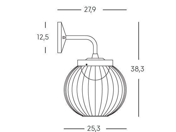 Applique 20W Led 4000K  linea cage  bianco
