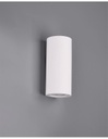 Applique 2xGU10 Cilindro Gesso Biemissione Zazou Bianco Trio Lighting
