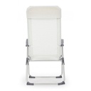 Poltrona sdraio da giardino in alluminio e tessuto Bianco CROSS 58x62,5x h110 cm (copia)