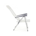 Poltrona sdraio da giardino in alluminio e tessuto Bianco CROSS 58x62,5x h110 cm (copia)