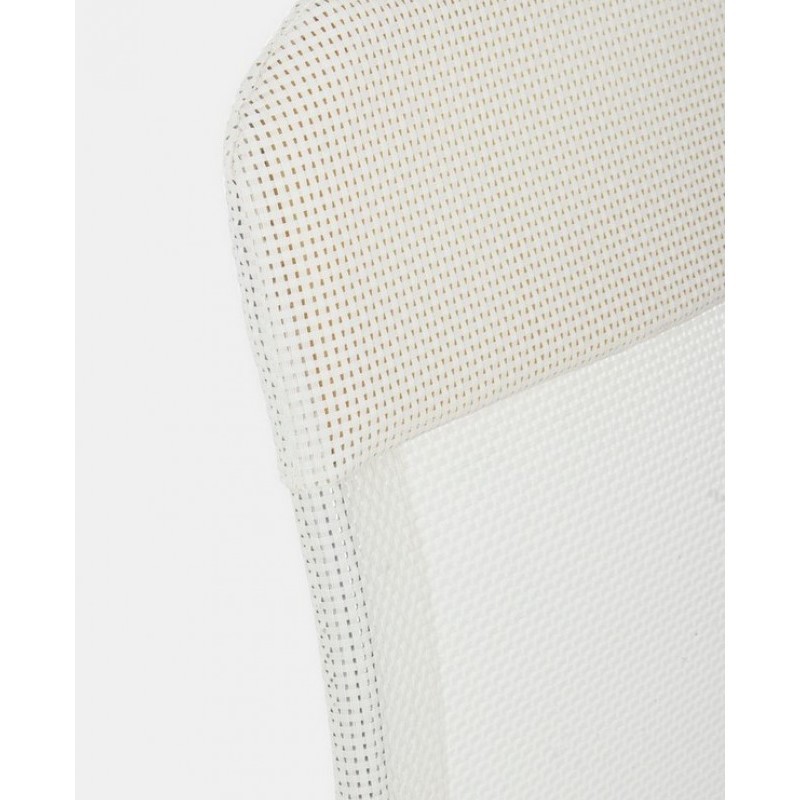 Poltrona sdraio da giardino in alluminio e tessuto Bianco CROSS 58x62,5x h110 cm (copia)