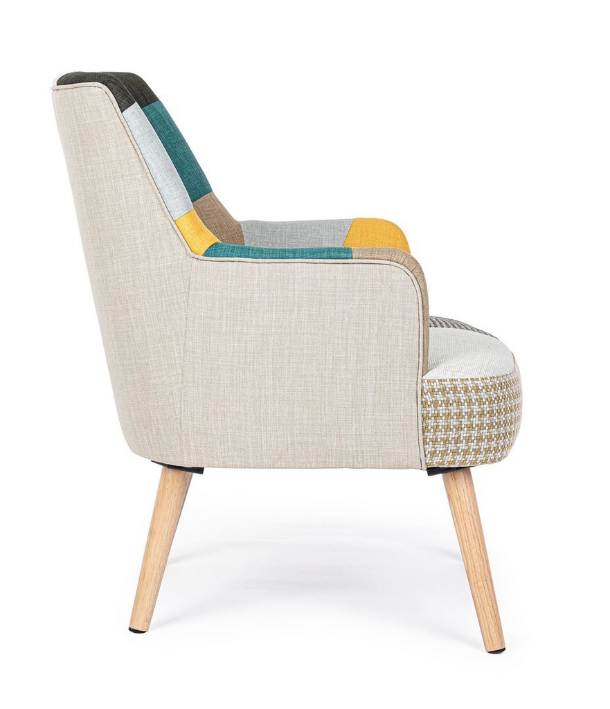 Poltrona tessuto patchwork Galatea