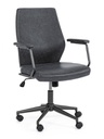 Poltrona ufficio ecopelle nero Jamie cm 67 x 58 x 93