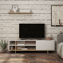 Mobile porta TV Stockton bianco rovere EFFEZ