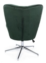 Poltrona verde in velluto stile design