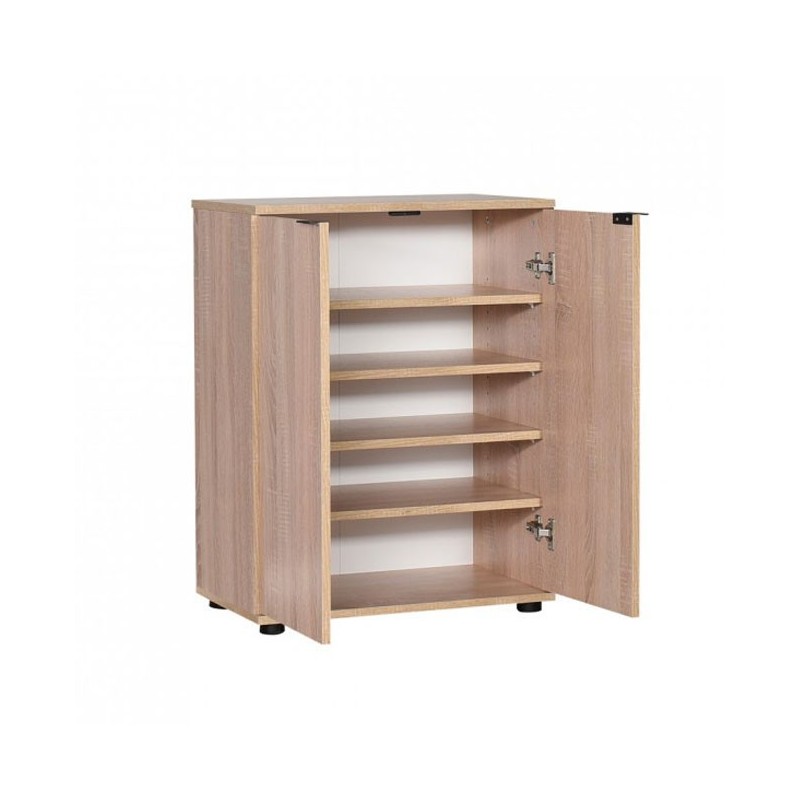 Mobile scarpiera multiuso 2 ante ripiani sonoma 60x34xh.78 cm(SHC220SN1)
