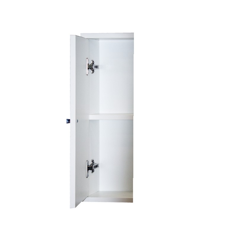 Mobile specchiera bagno bianco frassinato 2 ante c-ribalta h.61x93x14 cm Iperbriko