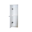 Mobile specchiera bagno bianco frassinato 2 ante c-ribalta h.61x93x14 cm Iperbriko