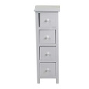 Mobiletto Eleonora bianco 4 cassetti cm 25x28h75