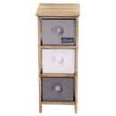 Mobiletto brenda cassettiera bottone 3 cassetti cm 26x32h63
