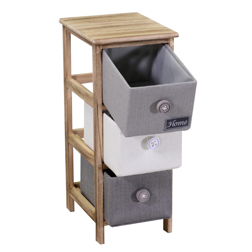 Mobiletto brenda cassettiera bottone 3 cassetti cm 26x32h63