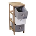 Mobiletto brenda cassettiera bottone 3 cassetti cm 26x32h63