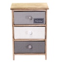 Mobiletto brenda cassettiera bottone 3 cassetti cm 40x29h58