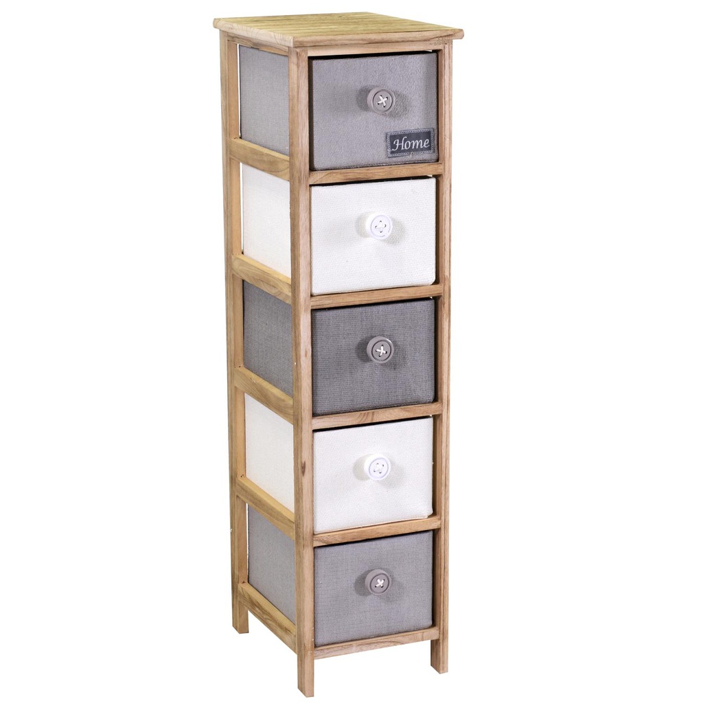 Mobiletto brenda cassettiera bottone 5 cassetti cm 26x32h98