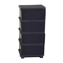 Mobiletto cassettiera 4 cassetti antracite cm 43x36