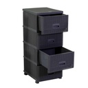 Mobiletto cassettiera 4 cassetti antracite cm 43x36