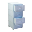 Mobiletto cassettiera 4 cassetti biancocm 43x36