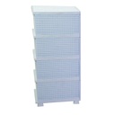 Mobiletto cassettiera 4 cassetti biancocm 43x36