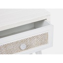 Mobiletto comodino in MDF un cassetto Bianco MONTIEL 35x30x h46,5 cm