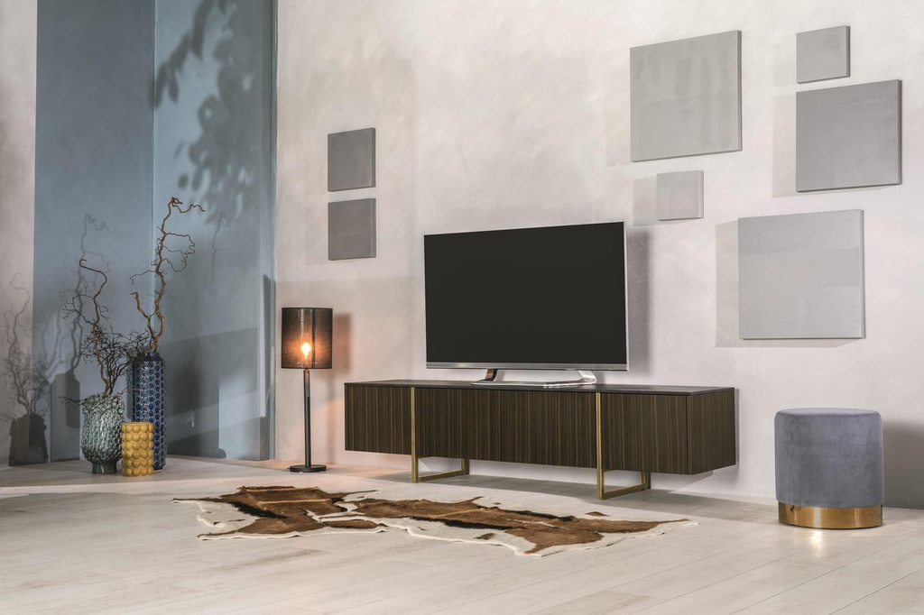 Porta TV nero-ebano 400 cm x 1800 cm H. 450 cm