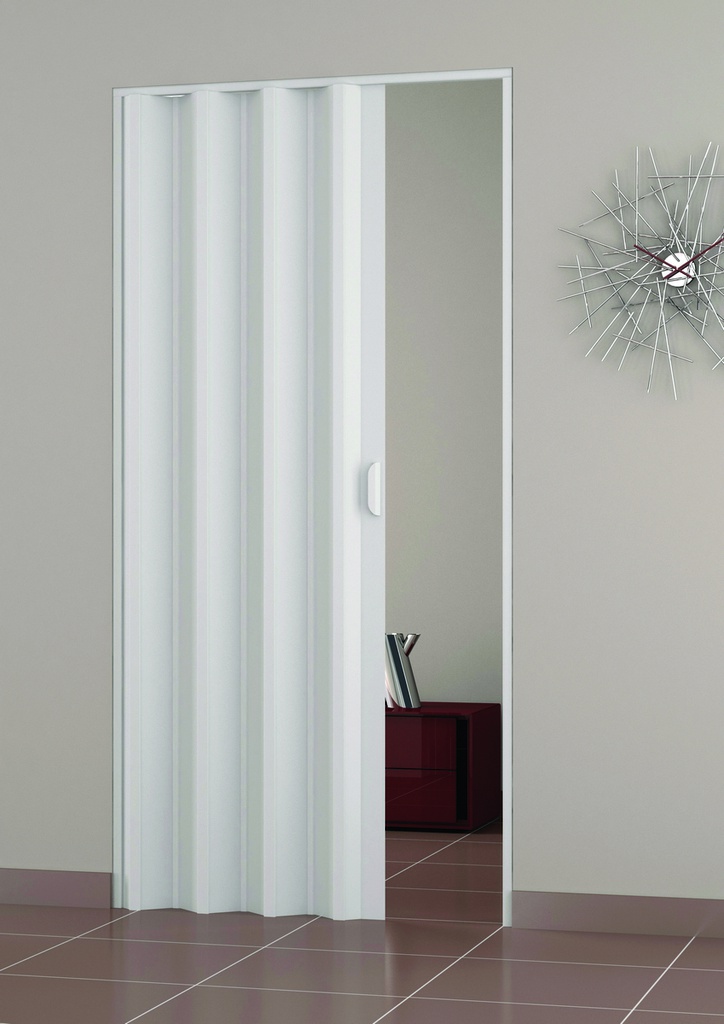 Porta d'arredo interna a soffietto bianco - 100x214 cm